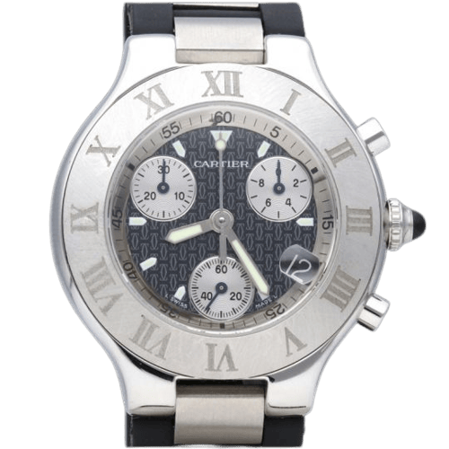 Cartier Must 21 Chronoscaph - Montre en acier