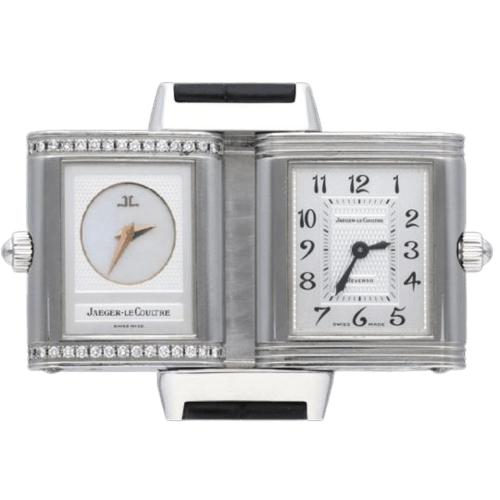 Montre Jaeger-LeCoultre Reverso Duetto - Montre en acier 58 Facettes MT47770