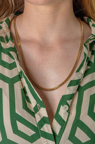 Collier maille gourmette en or jaune 58 Facettes 5416541CN