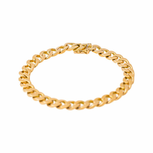 Bracelet maille gourmette en or jaune 58 Facettes 5460451CN