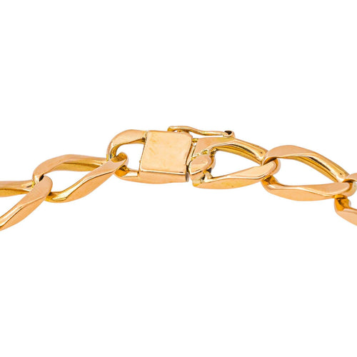 Bracelet maille gourmette en or rose 58 Facettes 5524015CN