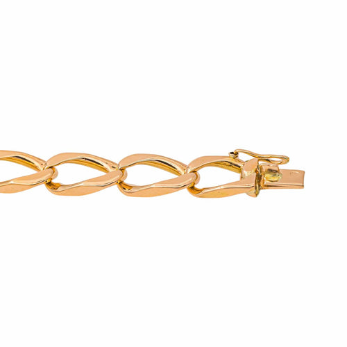 Bracelet maille gourmette en or rose 58 Facettes 5524015CN