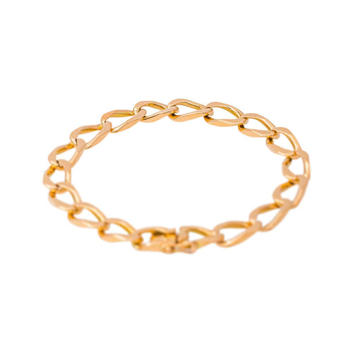 Bracelet maille gourmette en or rose 58 Facettes 5524015CN