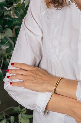 Bracelet en or jaune et diamants 58 Facettes 5718939CN