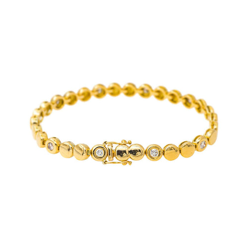 Bracelet en or jaune et diamants 58 Facettes 5718939CN