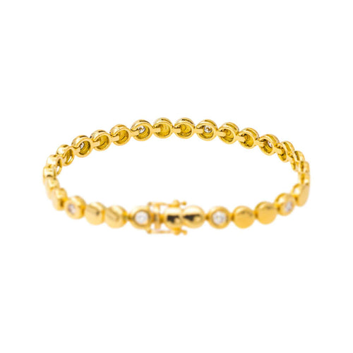 Bracelet en or jaune et diamants 58 Facettes 5718939CN