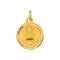 Augis - Pendentif médaille en or jaune, rubis et diamant 58 Facettes 5741765CN