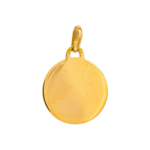 Augis - Pendentif médaille en or jaune, rubis et diamant 58 Facettes 5741765CN