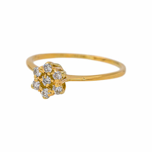 50.5 Bague marguerite en or jaune et diamants 58 Facettes 5745713CN