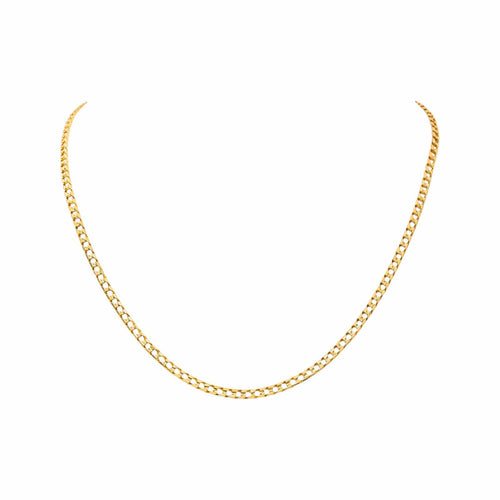 Collier maille gourmette en or jaune 58 Facettes 5751472CN