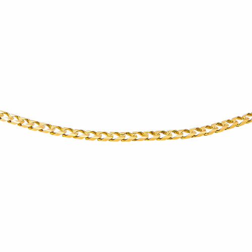 Collier maille gourmette en or jaune 58 Facettes 5751472CN