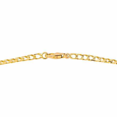 Collier maille gourmette en or jaune 58 Facettes 5751472CN