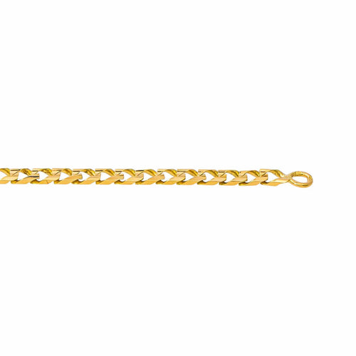 Collier maille gourmette en or jaune 58 Facettes 5751472CN
