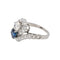51 Bague Toi et Moi en or blanc, platine, saphir et diamants 58 Facettes 5754491CN