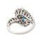 51 Bague Toi et Moi en or blanc, platine, saphir et diamants 58 Facettes 5754491CN