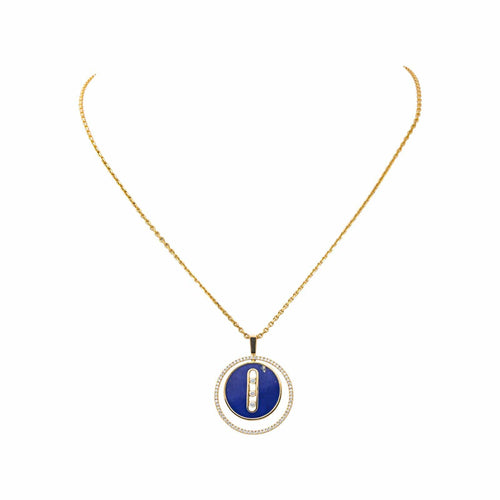 Messika Lucky Move - Collier en or jaune, lapis-lazuli et diamants 58 Facettes 5756334RV