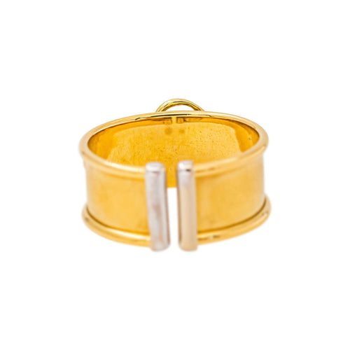 54 Bague breloques en or jaune et or blanc 58 Facettes 5762231CN