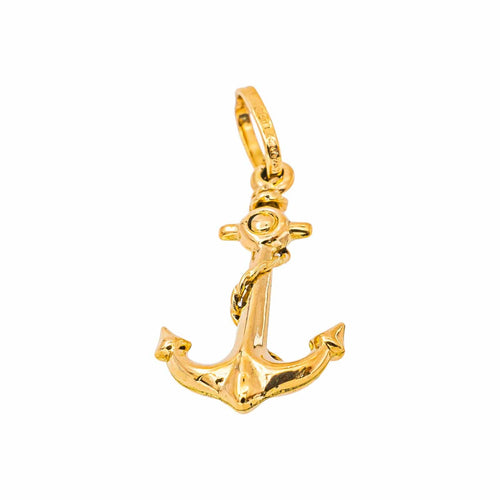 Pendentif ancre en or jaune 58 Facettes 5786557CN