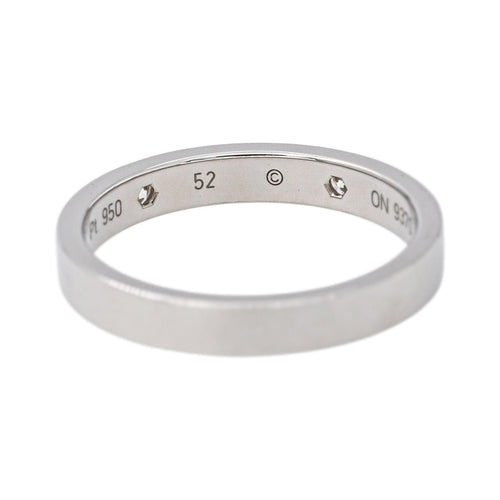 52 Cartier C de Cartier - Bague alliance en platine et diamants 58 Facettes 5898094CN