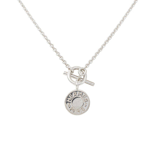 Hermès Ex-Libris - Collier maille forçat en argent 58 Facettes 5938730RV