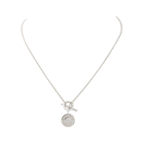 Hermès Ex-Libris - Collier maille forçat en argent 58 Facettes 5938730RV