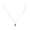 Collier pendentif en or blanc, émeraude et diamants 58 Facettes 5943459RV