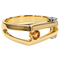 65 Bague en or 18k et saphir orange 58 Facettes S405