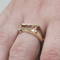 65 Bague en or 18k et saphir orange 58 Facettes S405