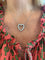 Collier cœur en or gris 18 carats et diamants 58 Facettes C183