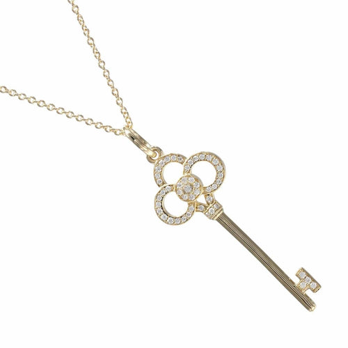 Tiffany & Co. Crown Key - Pendentif en or jaune 18K et diamants 58 Facettes lqpz3ue6oq