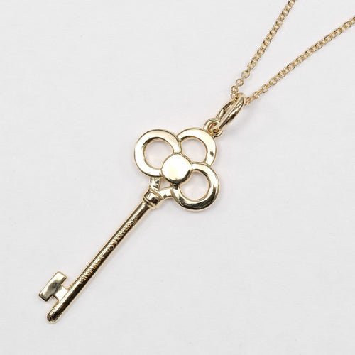 Tiffany & Co. Crown Key - Pendentif en or jaune 18K et diamants 58 Facettes lqpz3ue6oq