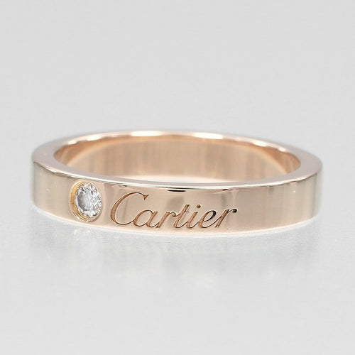 47 Cartier C de Cartier - Alliance en or rose et diamant 58 Facettes pc16qed2gb