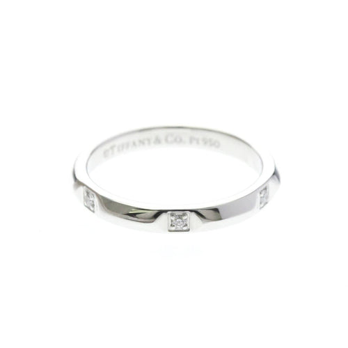 53 Tiffany & Co. True Band - Bague en platine et diamants 58 Facettes ypu8ajkjof
