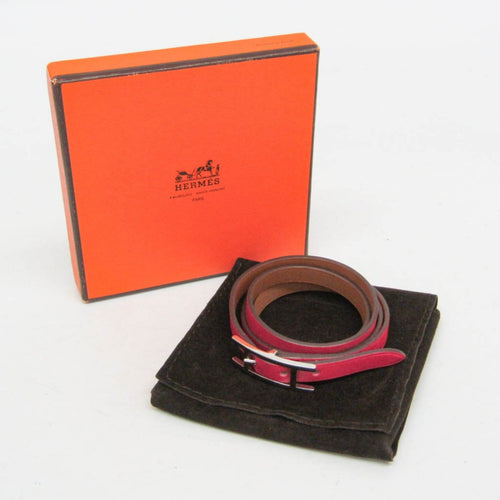 Hermès Hapi 3 - Bracelet en cuir rose et métal 58 Facettes cxfyppdjil