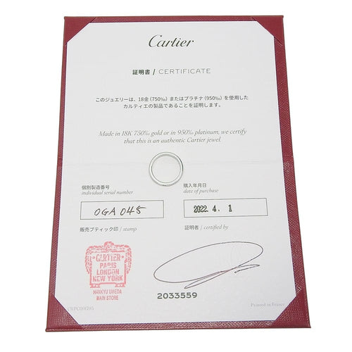 46 Cartier C de Cartier - Alliance en platine avec diamant 58 Facettes l4s7ncnstv