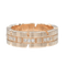 Cartier Tank Française - Bague en or rose 18K et diamant