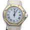 Cartier Santos Ronde Octagon - Montre en or jaune et acier