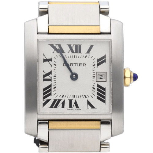 Cartier Tank Française - Montre en or jaune et acier
