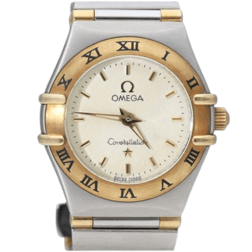Omega Constellation - Montre femme en or jaune et acier