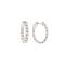 Boucles d'oreilles Boucles d'oreilles créoles - Diamants 1,06 ct en or gris 18 carats 58 Facettes BO198