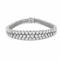 Bracelet en or blanc et diamants 10 carats, 1970 58 Facettes 1.0001617/1