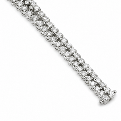 Bracelet en or blanc et diamants 10 carats, 1970 58 Facettes 1.0001617/1