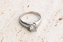 50.5 Bague solitaire en platine avec diamant 0,80 ct H VS2 58 Facettes SOLDCC1531-107
