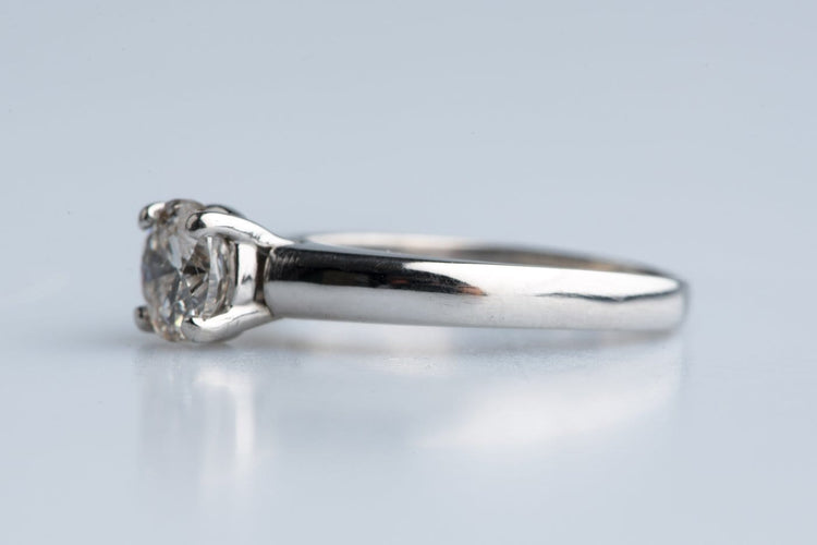 50.5 Bague solitaire en platine avec diamant 0,80 ct H VS2 58 Facettes SOLDCC1531-107