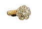 Art Nouveau - Bague marguerite en or jaune et diamants