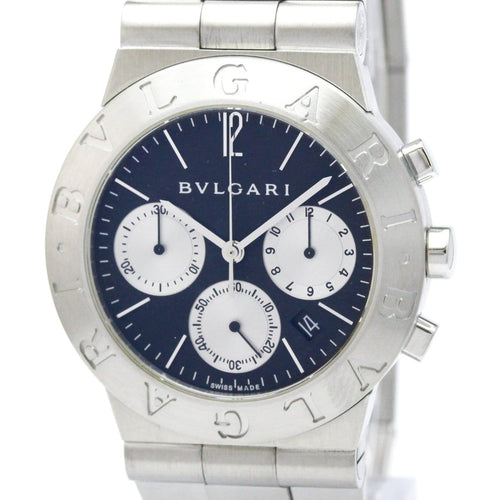 Bvlgari Diagono - Montre chronographe quartz en acier inoxydable 58 Facettes nhyx7tq7yt