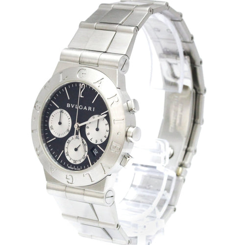 Bvlgari Diagono - Montre chronographe quartz en acier inoxydable 58 Facettes nhyx7tq7yt