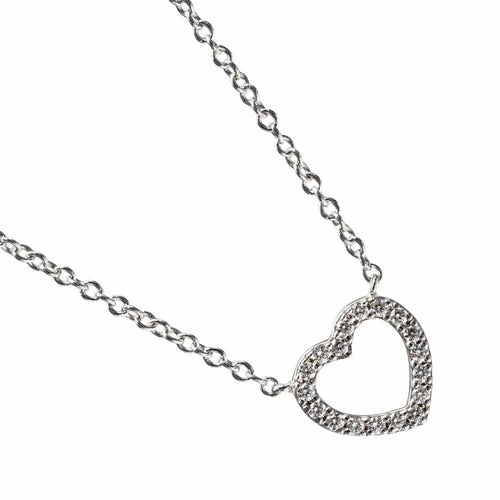Tiffany & Co. Metro Heart - Pendentif en or blanc et diamants 58 Facettes cczfws00oq
