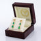 Boucles d'oreilles pendantes en or jaune 14 ct, émeraudes et diamants 58 Facettes E0042