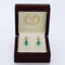 Boucles d'oreilles Boucles d'oreilles pendantes en or jaune 14 ct, émeraudes et diamants 58 Facettes E0043